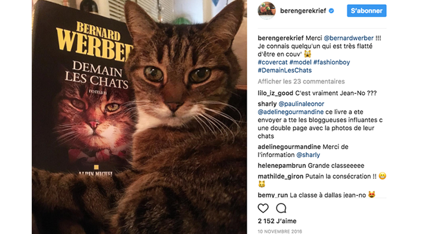 Bigger Than Fiction Operation Influenceurs Pour La Sortie Du Livre De B Werber Demain Les Chats